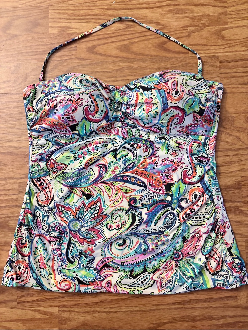 Polo by Ralph Lauren Multicolor Paisley Tankini Top -  sz 16